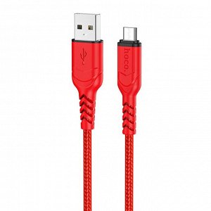 Кабель USB - micro USB Hoco X59 Victory  100см 2,4A (red)