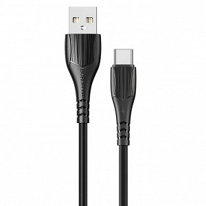 Кабель USB - Type-C Borofone BX37 Wieldy  100см 3A (black)