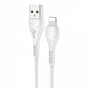 Кабель USB - Apple lightning Hoco X37 Cool power  100см 2,4A  (white)
