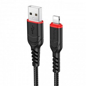 Кабель USB - Apple lightning Hoco X59 Victory  100см 2,4A (black)