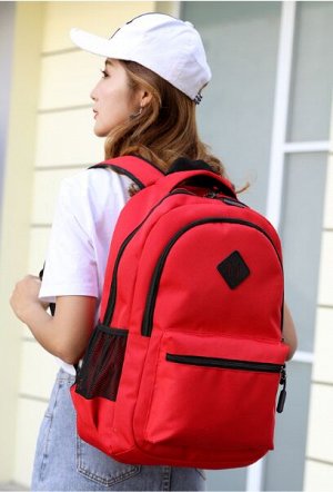 Городской рюкзак, USB порт, цвет красный
