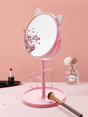 Зеркало настольное для макияжа / Косметическое, туалетное зеркало на подставке