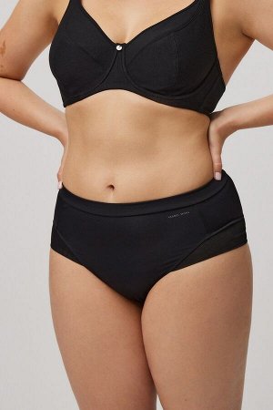 19342 High waist Трусы высокие Белый, Черный, Телесный