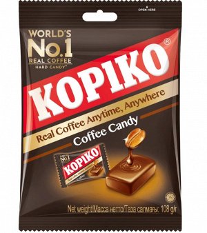 Леденцы KOPIKO COFFEE CANDY 108гр