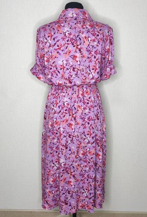 Платье Bazalini 4652 розовый цветы