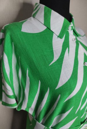 Платье Bazalini 4650 бело-зеленый