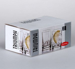 Набор стопок, 6 шт, 60 мл, стекло, TRIUMPH