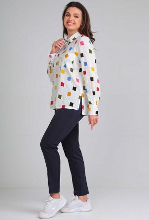 Блуза Lady Line 546 разноцветный