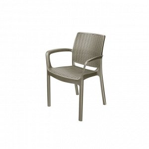 Кресло "Rodos" 55 х 59 х 82 см, серо-коричневый
