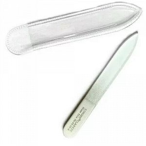 Пилка стеклянная  90 мм FG-02-09 Silver серебро 2-х сторонняя, блистер