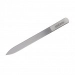 Пилка стеклянная 140 мм FG-02-14 Silver серебро, бархатный чехол, блистер