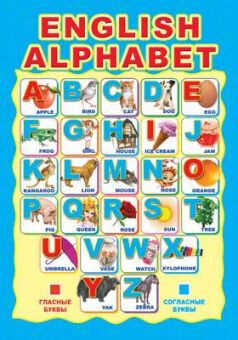 Плакат Алфавит английский А3