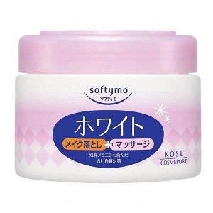 Кольд-крем "Softymo" для снятия макияжа и массажа лица выравнивающий тон кожи с витамином С 300 г / 24