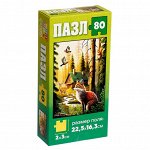 Пазл «Лесные животные», 80 деталей