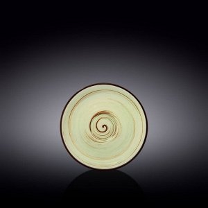 Блюдце Wilmax Spiral, d=14 см, цвет фисташковый