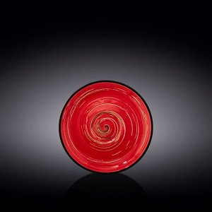 Блюдце Wilmax Spiral, d=15 см, цвет красный