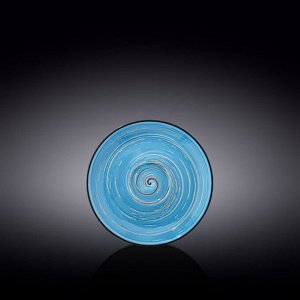 Блюдце Wilmax Spiral, d=14 см, цвет голубой