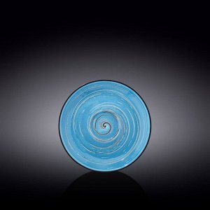 Блюдце Wilmax Spiral, d=15 см, цвет голубой