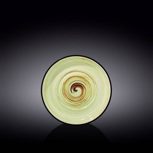Блюдце универсальное Wilmax Spiral, d=16 см, цвет фисташковый