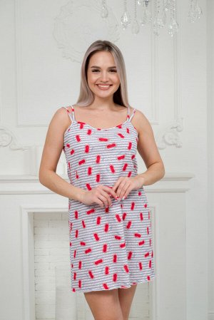 Ночная сорочка из кулирки Оливия красный морфей