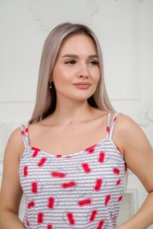 Ночная сорочка из кулирки Оливия красный морфей