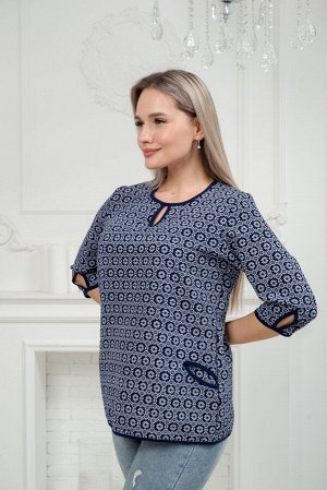 Кофта женская из милано Анфиса лепестки