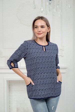 Кофта женская из милано Анфиса лепестки