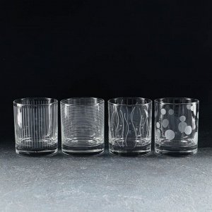 Набор стаканов «Лаунж клаб», 4 шт, 300 мл, стекло