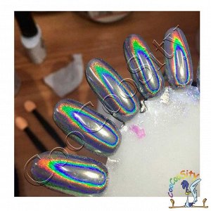 Пигмент-втирка для ногтей Bect Holographic (призма), 1 грамм