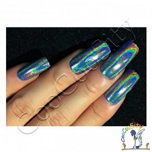 Пигмент-втирка для ногтей Bect Holographic (призма), 1 грамм