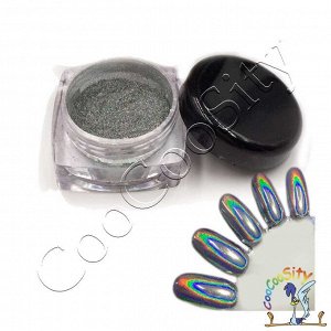 Пигмент-втирка для ногтей Bect Holographic (призма), 1 грамм
