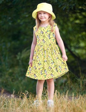 Платье для девочки KETMIN ТУТТИ ФРУТТИ цв.Единорожки желтый