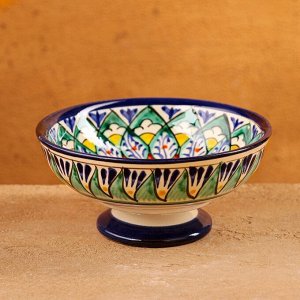Конфетница узбекская Риштанская Керамика, 12x6 см, МИКС