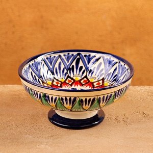 Конфетница узбекская Риштанская Керамика, 12x6 см, МИКС