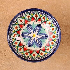 Конфетница узбекская Риштанская Керамика, 12x6 см, МИКС