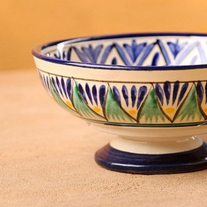 Конфетница узбекская Риштанская Керамика, 12x6 см, МИКС