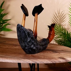 Подставка под бутылку «Уточка», 30x20x25 см, дерево