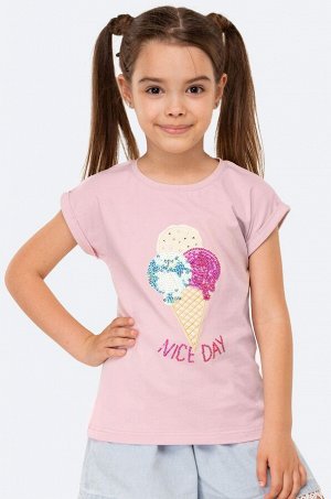 Хлопковая футболка для девочки