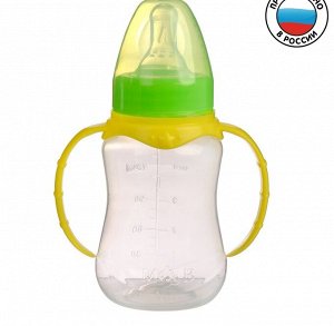 Бутылочка 150 мл сил.с Mum&Baby притал с руч желт  2969765