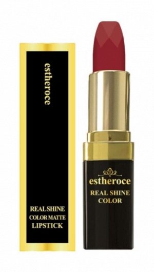 Deoproce Помада для губ матовая № 01 Малиново-красная Lipstick Real Shine Color Matte Crimson Red, 1 шт 3,5 гр