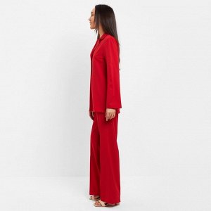 Костюм женский (жакет, брюки) MINAKU: Green trend цвет красный, размер 42