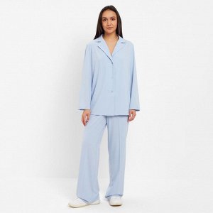 Костюм женский (жакет, брюки) MINAKU: Green trend, голубой