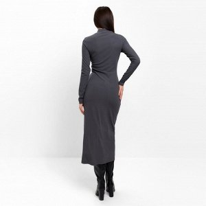 Платье женское с разрезом MIST, т.серый