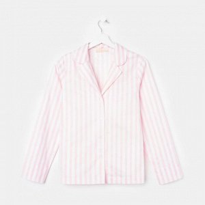 Рубашка женская KAFTAN "Beautiful", цвет белый/розовый
