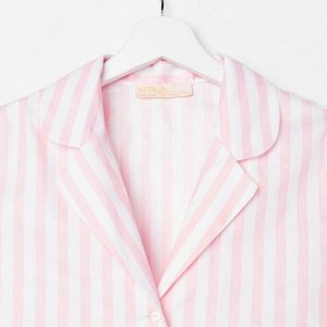 Рубашка женские KAFTAN "Beautiful", цвет белый/розовый