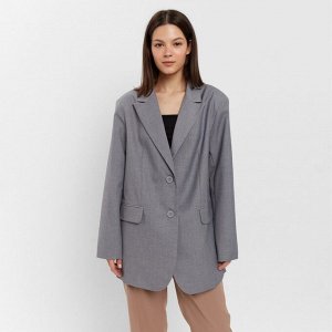 Пиджак женский MINAKU: Classic цвет серый