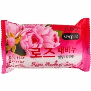 [JUNO] Мыло-пилинг для лица и тела с экстрактом розы VERPIA 150г