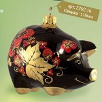 Свинка коллекция &quot;Хохломские узоры&quot; black