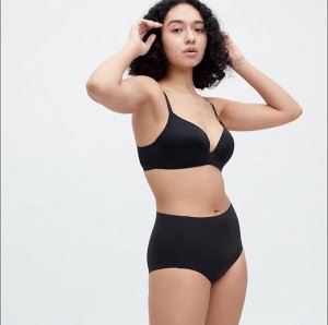 UNIQLO Airism - бесшовные трусики с высокой талией - 35 BROWN