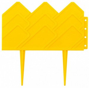 Бордюр декоративный GRINDA для клумб, 14х310см, желтый